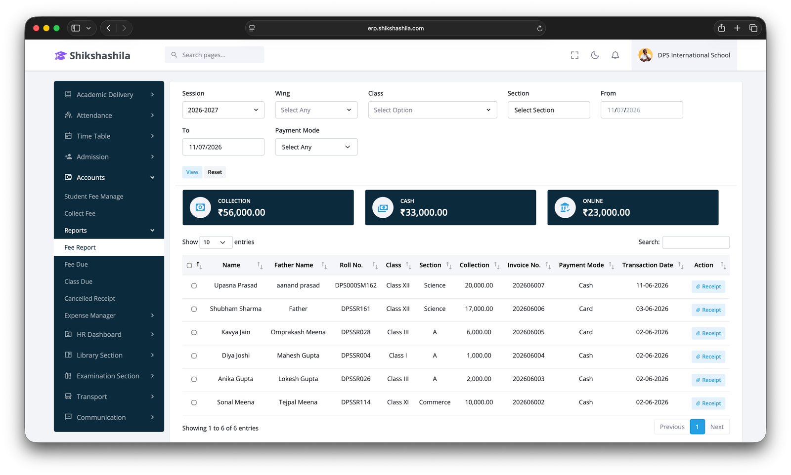 Finance Dashboard