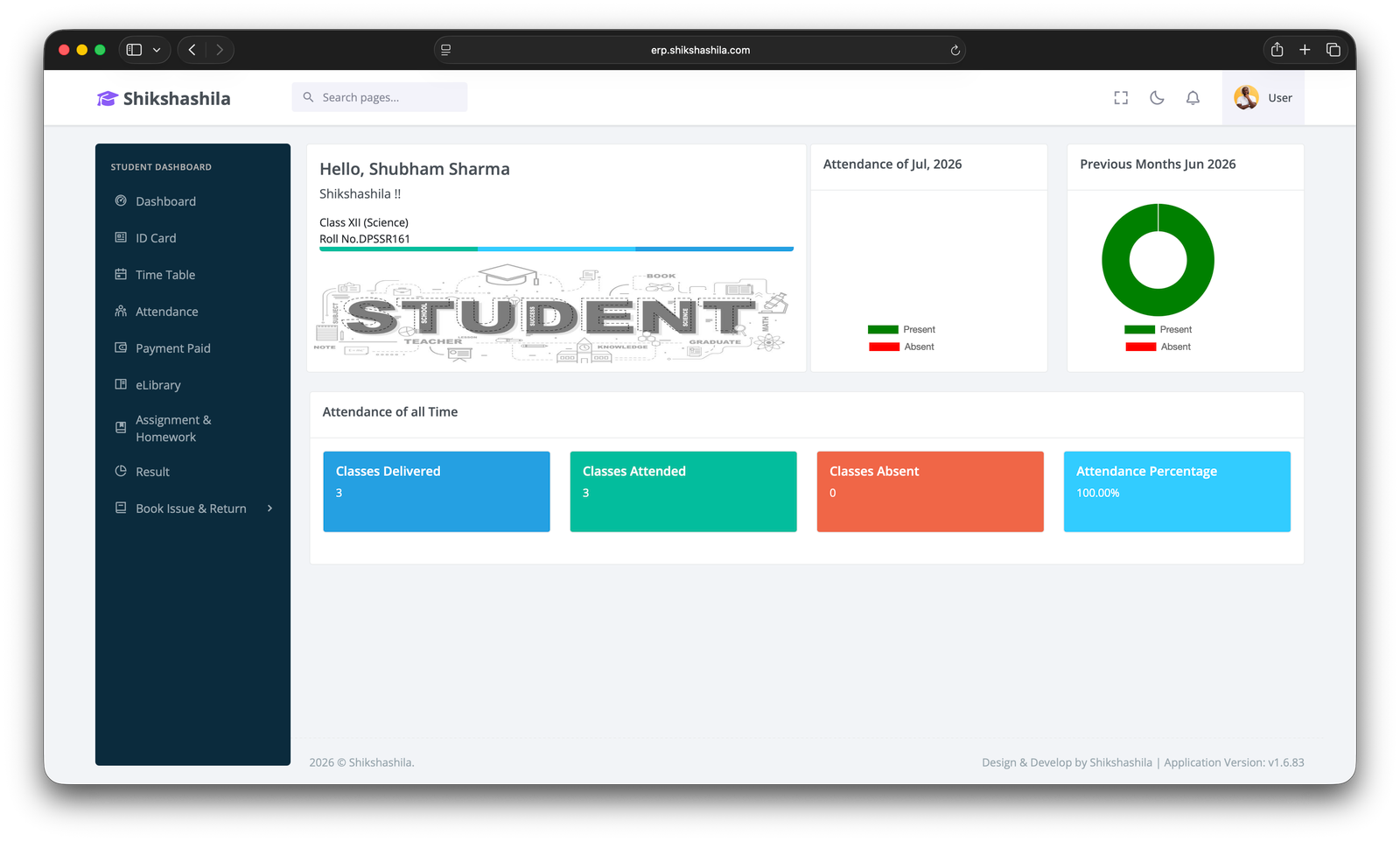 Student Dashboard